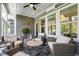 Comfortable sunroom with natural light at 102 Bella Rose Drive, Chapel Hill, NC 27517
