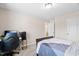 Cozy bedroom with a window, comfortable carpet, and a relaxing atmosphere at 105 Putters Ct, Durham, NC 27703