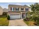Lovely two-story home with manicured landscaping, a covered front porch, and a convenient two-car garage at 105 Putters Ct, Durham, NC 27703