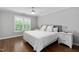Bedroom with a ceiling fan and white walls at 108 Vescova Ln, Morrisville, NC 27560