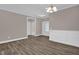 Open living room showcasing modern floors and neutral paint with views into the adjacent rooms at 1085 Lobdale Ct, Burlington, NC 27215