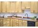 Kitchen featuring natural wood cabinets and stainless steel sink at 126 Weaver Rd, Chapel Hill, NC 27514