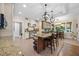 Kitchen with an island, stainless steel appliances, and ample counter space at 12636 Old Creedmoor Rd, Raleigh, NC 27613