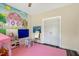 Spacious bedroom with a mural and a closet at 1779 Walter Grissom Rd, Kittrell, NC 27544