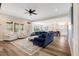 Spacious living room with hardwood floors and ample natural light at 1779 Walter Grissom Rd, Kittrell, NC 27544