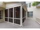 Backyard view of the screened-in porch at 200 Cobblepoint Way, Holly Springs, NC 27540