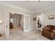 Spacious living room with beautiful french doors leading to other rooms at 2207 Cameron Pond Dr, Cary, NC 27519