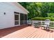 Deck with seating and a view of the backyard at 228 Birch Creek Dr, Fuquay Varina, NC 27526