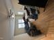 Spacious bedroom with ceiling fan, multiple beds, and large windows at 2505 Chapel Hill Rd, Durham, NC 27707