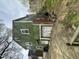 The side of the home features a garage with extra windows at 2505 Chapel Hill Rd, Durham, NC 27707