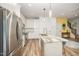 Modern kitchen with granite countertop and stainless steel appliances at 2801B Cannada Ave, Durham, NC 27704