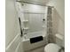 Cozy bathroom featuring tub with shower and curtain at 30 Junius Birch Trl, Franklinton, NC 27525