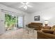 Inviting living room with patio access, perfect for indoor-outdoor living at 3021 White Cloud Cir, Apex, NC 27502