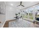 Bright office space with large windows, natural light, and hardwood floors throughout at 329 Broad Elm Ln, Apex, NC 27523
