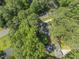 A high view of the property and surrounding lush trees in this neighborhood, adding natural beauty at 3911 Hope Valley Rd, Durham, NC 27707