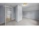 Corner of bedroom with neutral carpeting and entryways to other rooms at 421 E Morehead St, Burlington, NC 27215