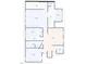 Detailed floor plan showcasing bedroom, bathroom, laundry, and living room dimensions at 4562 Brighton Ridge Dr, Apex, NC 27539