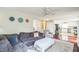 Comfortable living room featuring hardwood floors, an open layout, and an inviting atmosphere at 6 Newgate Ct, Durham, NC 27713