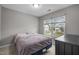 Bedroom with a view of the neighborhood at 612 Quartz Dr, Durham, NC 27703