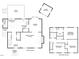 Detailed floor plan showcasing the layout of the home's first and second floors at 7 Hitching Rack Ct, Durham, NC 27713