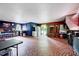 Large recreation room features an entertaining area, sauna, kitchenette, and tile flooring at 750 Greenleaf Rd, Angier, NC 27501