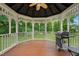 Relax in the gazebo that features a gas grill, ideal for outdoor entertaining in a serene setting at 750 Raymond Dr, Clayton, NC 27527