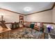Charming living room features hardwood floors and traditional details at 7520 Milestone Ct, Raleigh, NC 27615