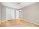 Bedroom with hardwood floors and closet at 7603 Nichols Dr, Rougemont, NC 27572