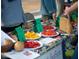 Farmer's market with rows of fresh vegetables and peppers from vendors at 78 Salt Cedar Ln, Chapel Hill, NC 27516