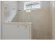 Beautifully tiled shower with glass door and rainfall shower head at 78 Salt Cedar Ln, Chapel Hill, NC 27516