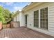 Exterior view of back deck at 7936 Milltrace, Raleigh, NC 27615