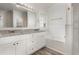 Bathroom with granite countertop vanity and tub at 7936 Milltrace, Raleigh, NC 27615