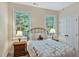 Comfortable bedroom with neutral tones and abundant natural light at 101 Collinson Dr, Chapel Hill, NC 27514