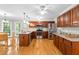 Well-appointed kitchen with stainless steel appliances, granite counters, and eat-in area at 106 Ridgepath Way, Cary, NC 27511