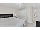 Bedroom featuring neutral walls, closet, and a ceiling fan at 11113 N Radner Way, Raleigh, NC 27613