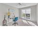 Bright bedroom featuring a large window and neutral walls at 11113 N Radner Way, Raleigh, NC 27613