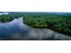 Scenic aerial view of a river surrounded by lush green trees at 114 Margaret Mann Way, Pittsboro, NC 27312