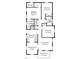 A floorplan of the house featuring two bedrooms, two bathrooms, a living room, and a dining room at 1506 Golden Bell Dr, Raleigh, NC 27610