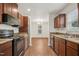 Open kitchen view leading into the dining area at 1506 Golden Bell Dr, Raleigh, NC 27610