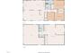Spacious two-story floor plan, featuring a kitchen, living room, bedrooms, and bathrooms at 1822 Routh Rd, Burlington, NC 27217