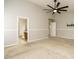 Neutral main bedroom with ensuite bathroom and large closet at 1833 Creek Oak Circle Cir, Fuquay Varina, NC 27526