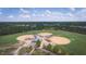 Aerial view of baseball fields showcasing community recreational opportunities and green spaces at 1912 Parkside Village Dr, Clayton, NC 27520