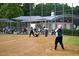 Baseball game in progress with players in uniform, showcasing community recreational facilities at 1912 Parkside Village Dr, Clayton, NC 27520