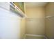 A walk-in closet featuring shelves for organizing clothes and personal items at 1912 Parkside Village Dr, Clayton, NC 27520