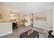 Comfortable living area with dining area, kitchen, and breakfast nook nearby at 1912 Parkside Village Dr, Clayton, NC 27520