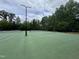 Well-maintained tennis courts surrounded by lush greenery, perfect for recreational play at 212 Preatonwood Dr, Apex, NC 27539