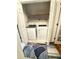 Laundry room closet with washer, dryer and storage space at 2221 Delaney Dr # 112, Burlington, NC 27215