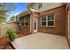 Concrete back patio area provides a peaceful space to relax outdoors at 238 Langford Valley Way, Cary, NC 27513