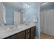 Stylish bathroom with a double vanity and plenty of counter space at 238 Langford Valley Way, Cary, NC 27513
