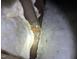 Close up detail of insulation between wooden beams at 2509 Chapel Hill Rd, Durham, NC 27707